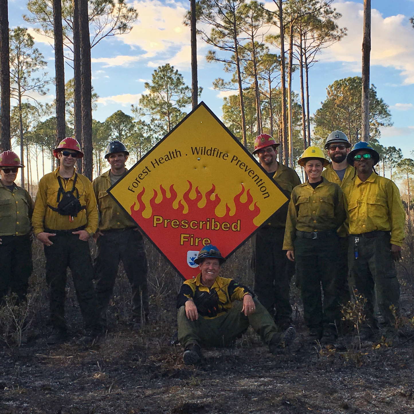 'Metal Prescribed Fire' - Large Sticker