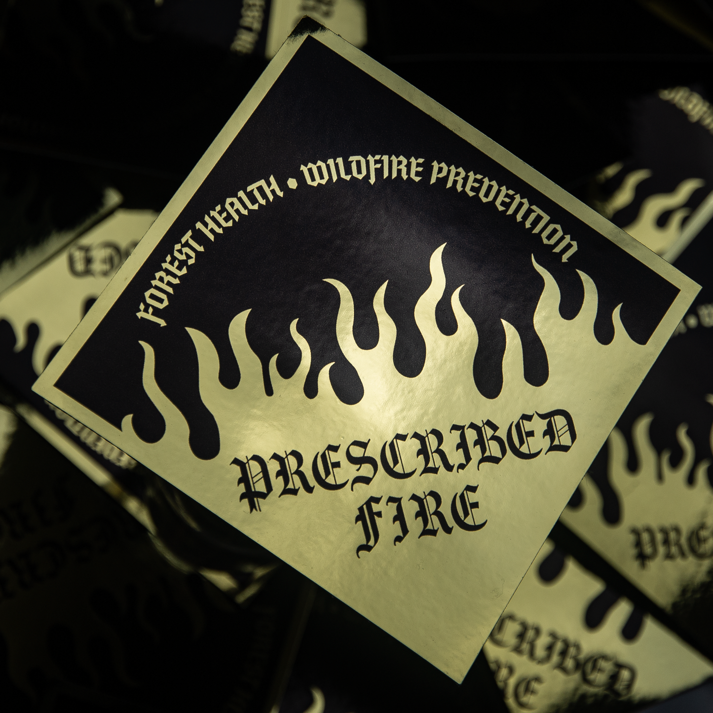 'Metal Prescribed Fire' - Large Sticker