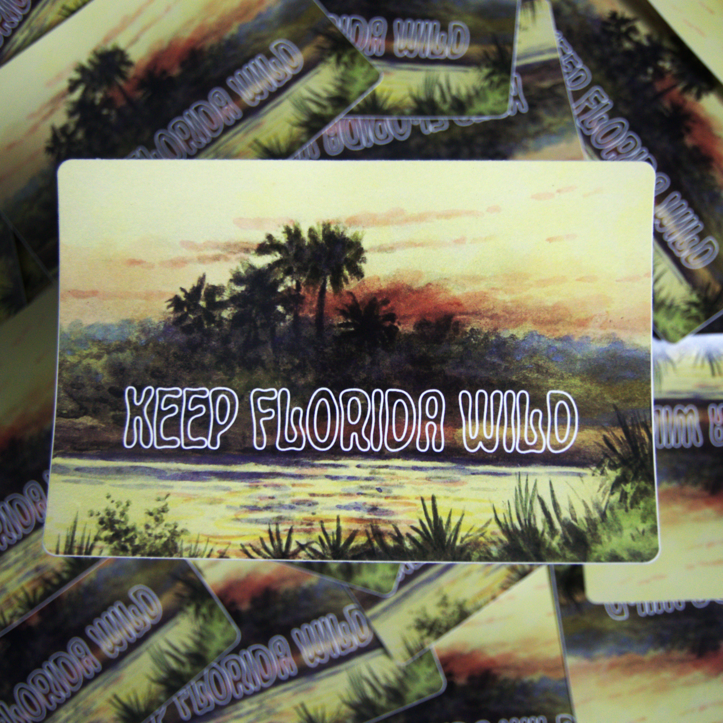 'Keep Florida Wild' - Large Sticker