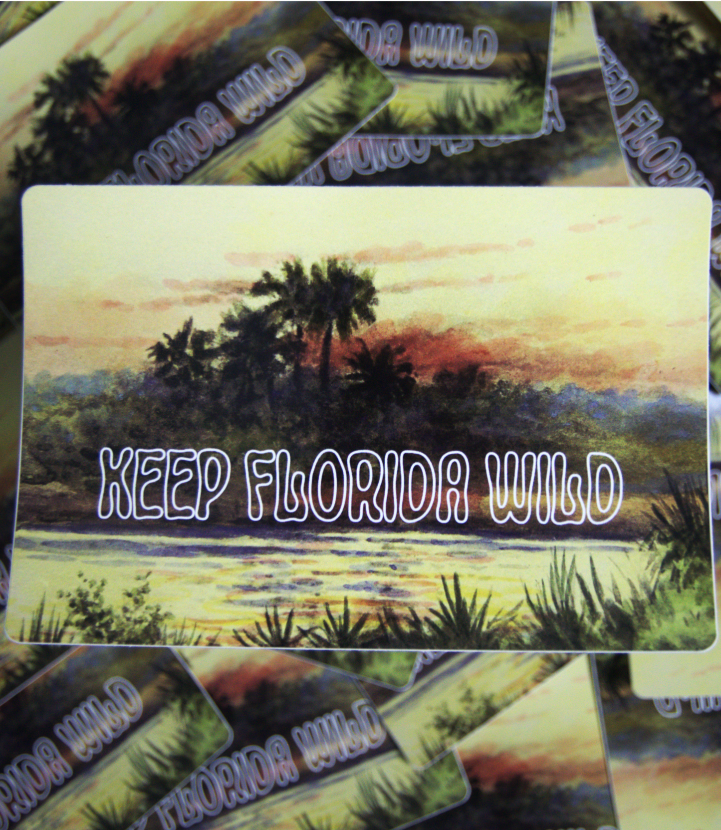 'Keep Florida Wild' - Large Sticker